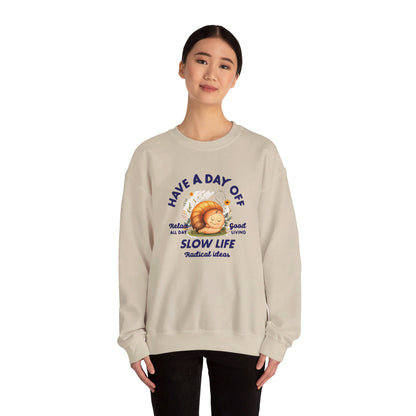 Korea -  Slow Life Unisex Heavy Blend™ Crewneck Sweatshirt  - StyleMZ