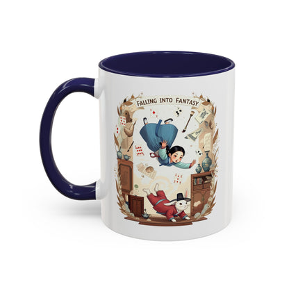 Falling into fantasy Accent Coffee Mug (11, 15oz) - StyleMZ