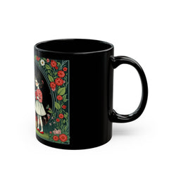 Taza negra Magia en el bosque (11 oz, 15 oz) - Corea - StyleMZ 