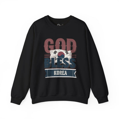 God bless Korea Unisex Heavy Blend™ Crewneck Sweatshirt - StyleMZ