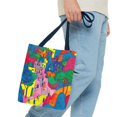 Korea -  The hillside village in Korea Tote Bag (AOP)  - StyleMZ