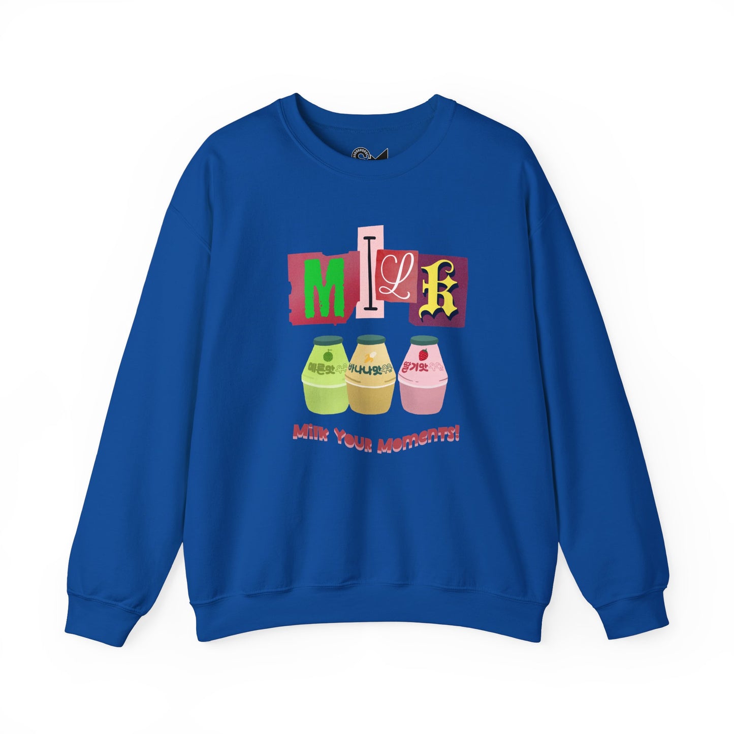 Milk your moment! Unisex Heavy Blend™ Crewneck Sweatshirt - StyleMZ