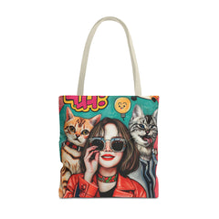 Korea -  Hi! Cats Tote Bag (AOP)  - StyleMZ