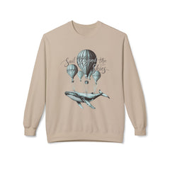 Korea -  Sail Beyond the Skies Unisex Midweight Softstyle Fleece Crewneck Sweatshirt  - StyleMZ