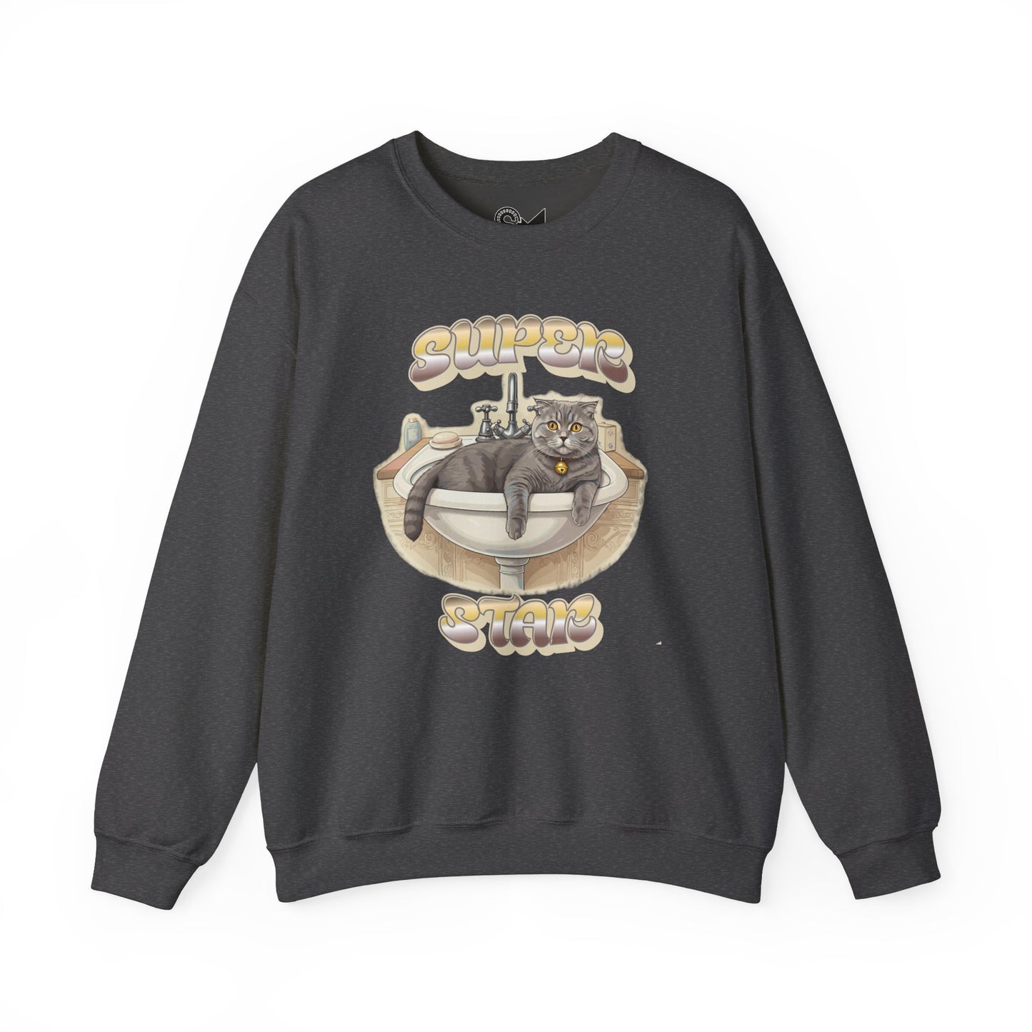 Star cat Unisex Heavy Blend™ Crewneck Sweatshirt - StyleMZ