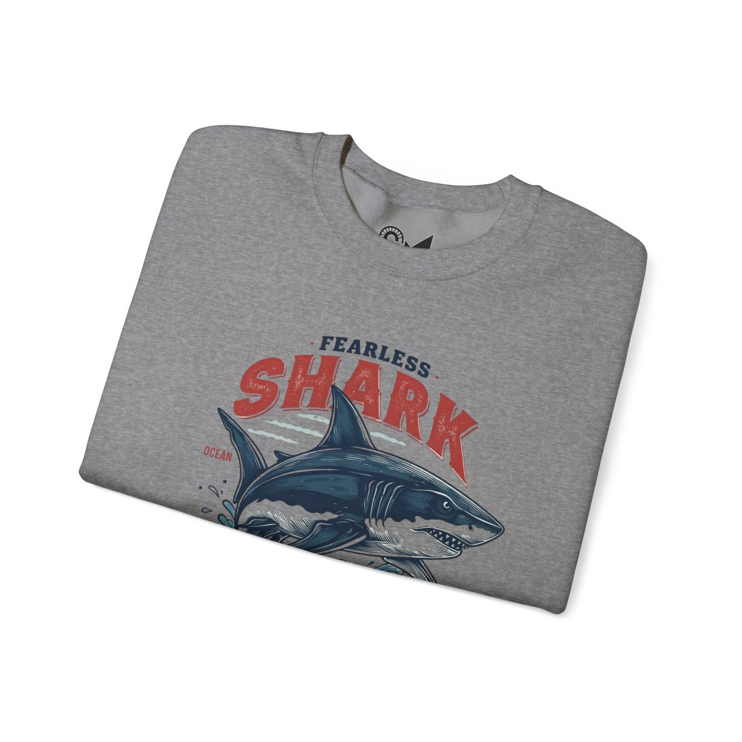 Fearless shark Unisex Heavy Blend™ Crewneck Sweatshirt - StyleMZ