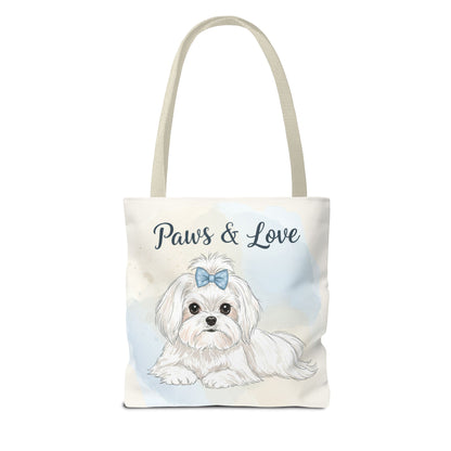 Paws & Love Dog Tote Bag - Durable Pet Lover's Carryall