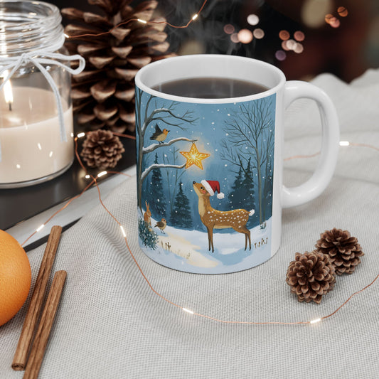 serene winter Ceramic Mug, (11oz, 15oz) - StyleMZ