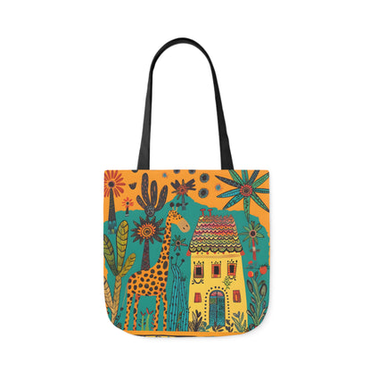 The giraffe that lives in my house Canvas Tote Bag, 5-Color Straps - StyleMZ