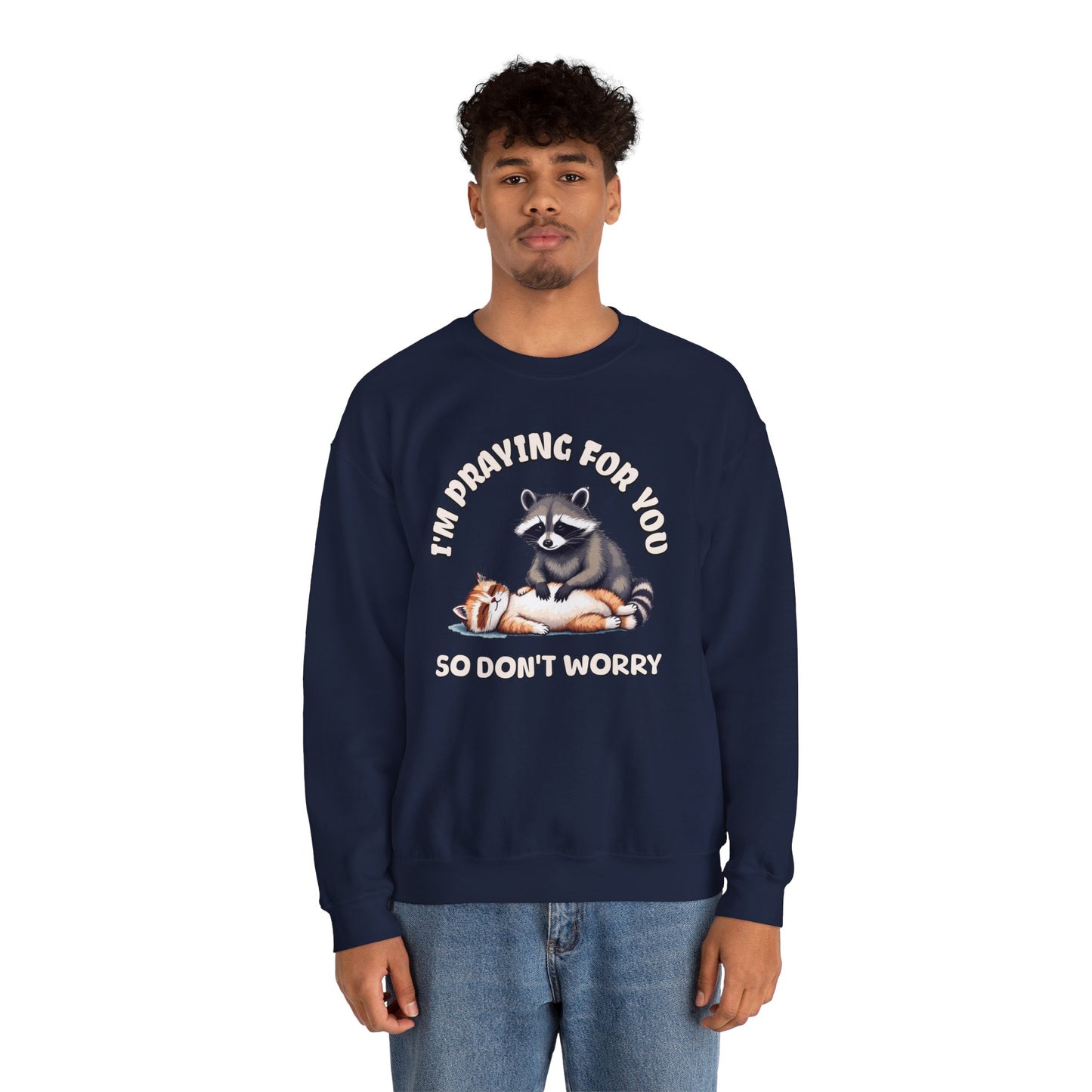 I'm praying for yo Unisex Heavy Blend™ Crewneck Sweatshirt - StyleMZ