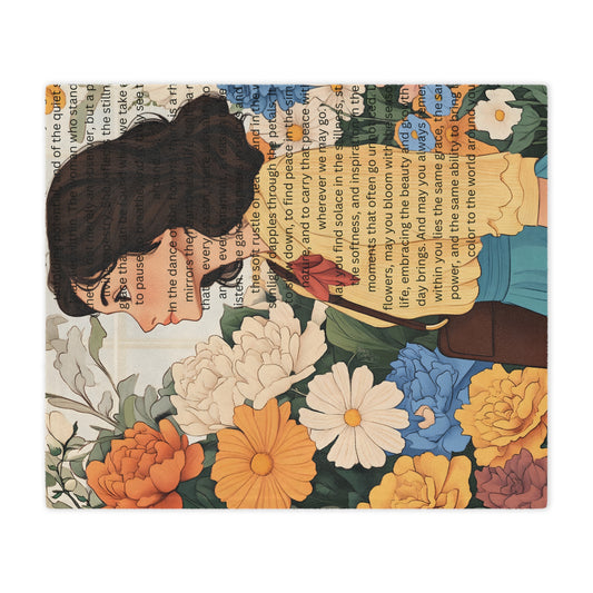 Korea -  In the quiet whispers of the garden Microfiber Blanket  - StyleMZ