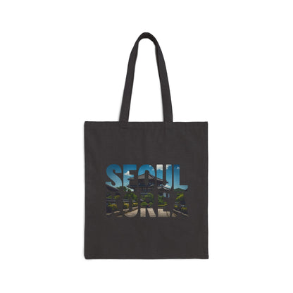 SEOUL KOREA Cotton Canvas Tote Bag - StyleMZ