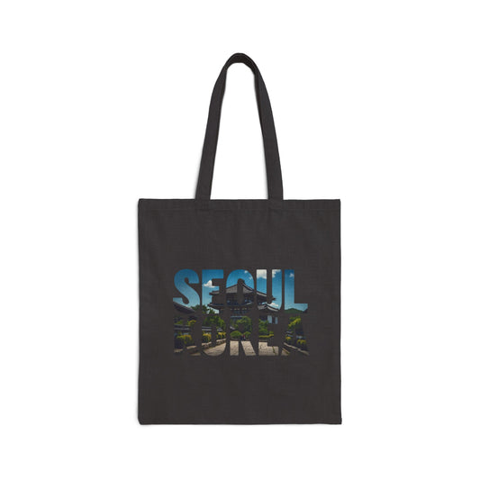 SEOUL KOREA Cotton Canvas Tote Bag - StyleMZ - Stylemz