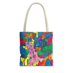 Korea -  The hillside village in Korea Tote Bag (AOP)  - StyleMZ