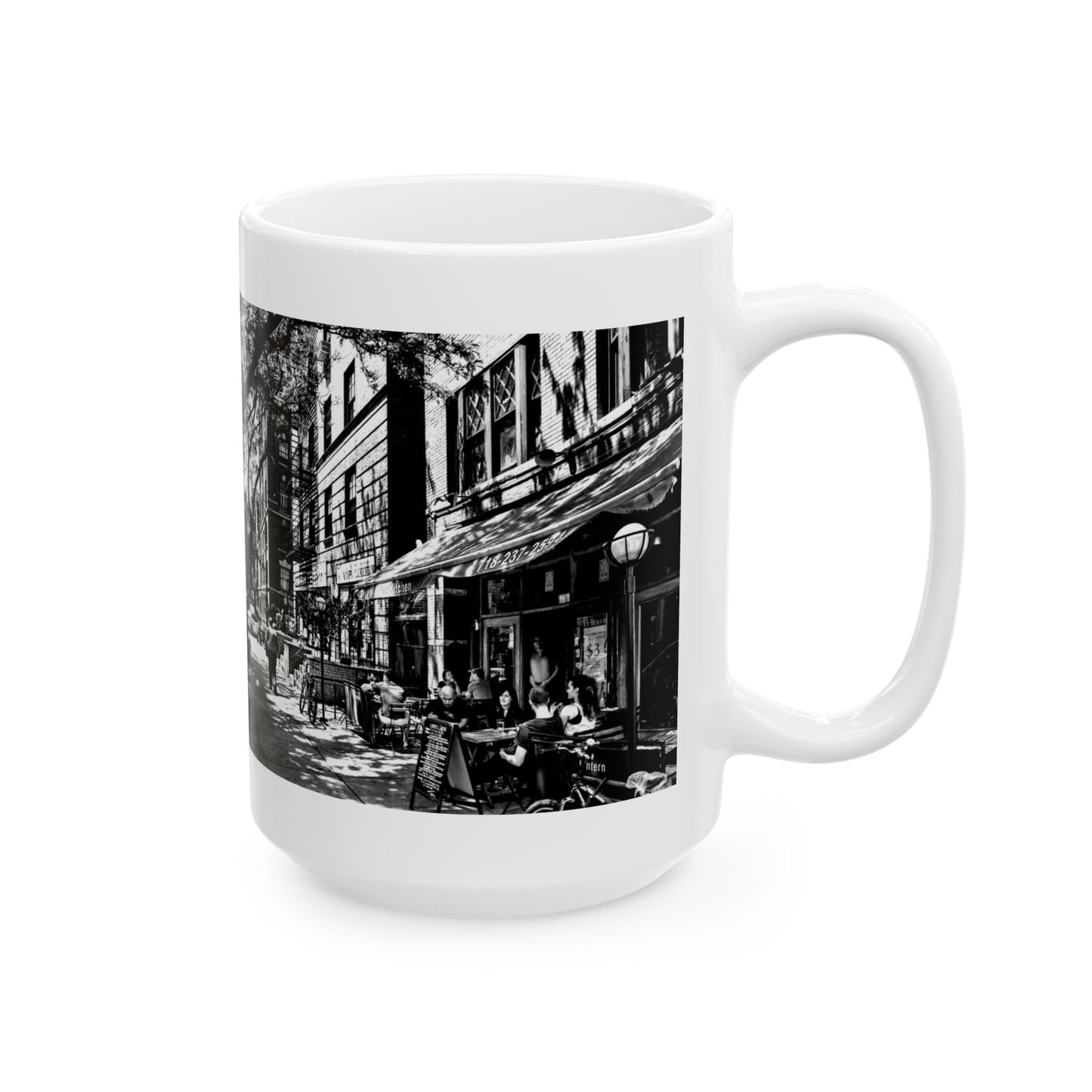 Brooklyn Ceramic Mug, (11oz, 15oz) - StyleMZ