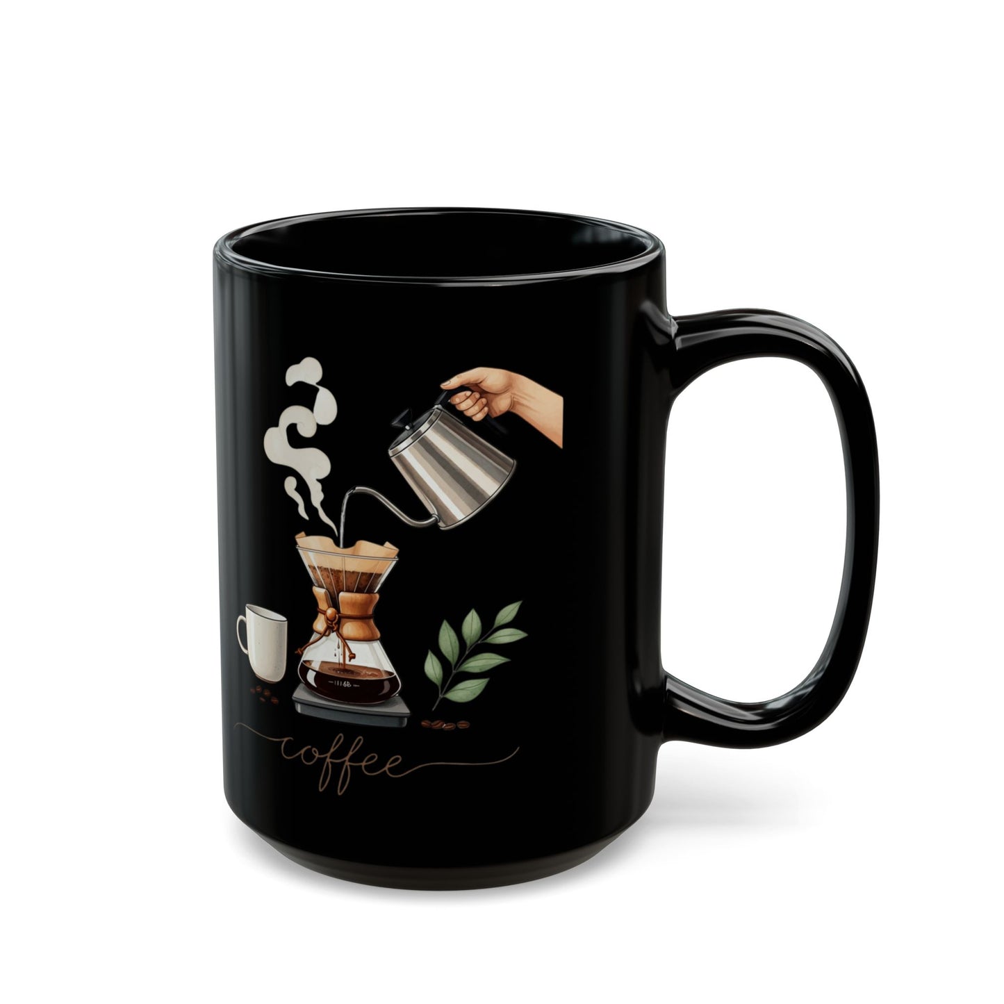 Brewing Coffee Black Mug (11oz, 15oz) - StyleMZ - Stylemz