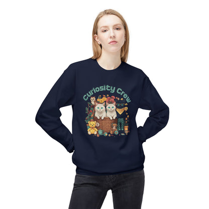 Curiosity Crew Unisex Midweight Softstyle Fleece Crewneck Sweatshirt  - Korea  - StyleMZ