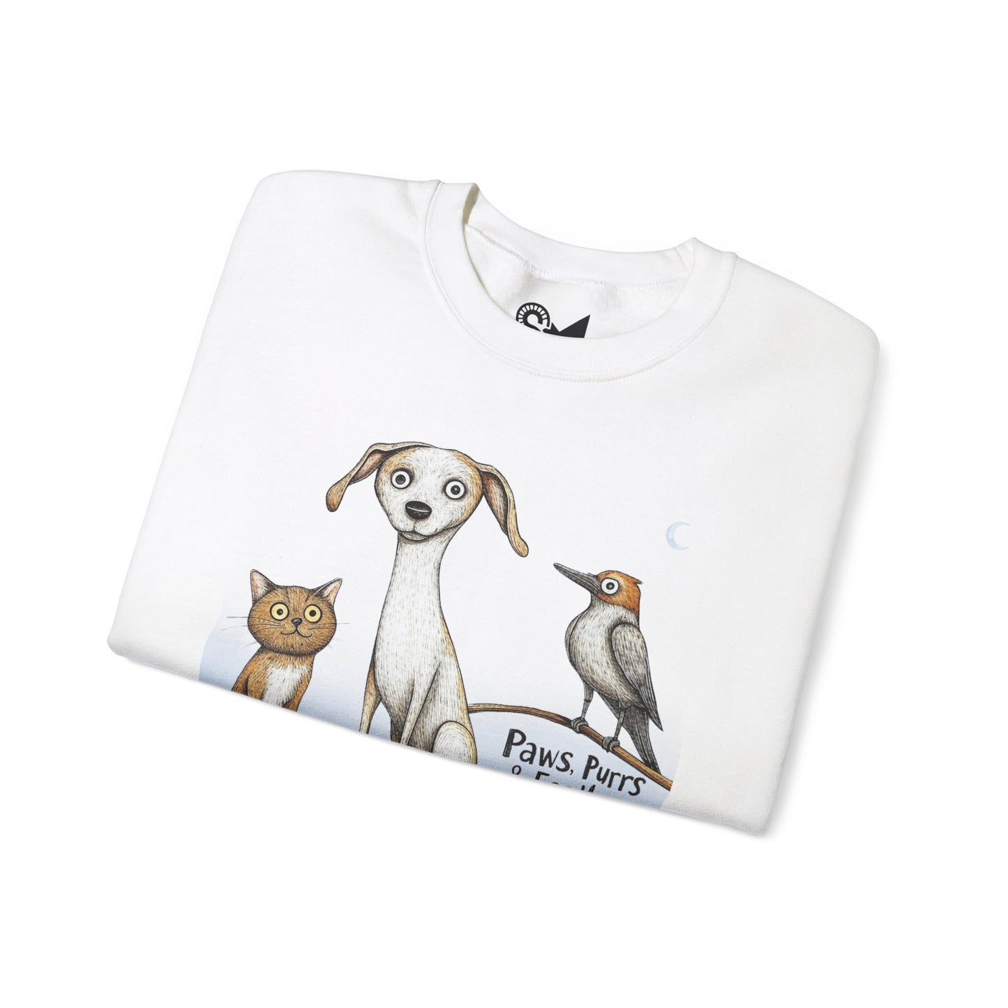 Paws, Purrs & Feathers Unisex Heavy Blend™ Crewneck Sweatshirt