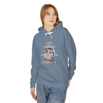 StyleMZ -  I see a vision Unisex Lightweight Hooded Sweatshirt  - StyleMZ