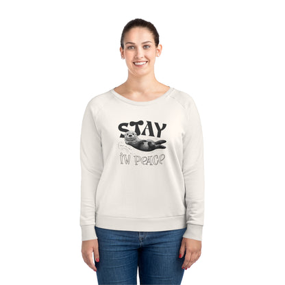 Korea -  Stay in peace Women's Dazzler Relaxed Fit Sweatshirt  - StyleMZ