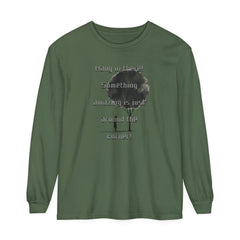 Korea -  Something amazing is just around the corner! Unisex Garment-dyed Long Sleeve T-Shirt  - StyleMZ