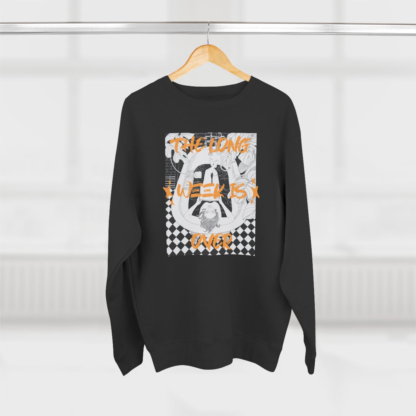 Korea -  The Long week is over Unisex Crewneck Sweatshirt  - StyleMZ