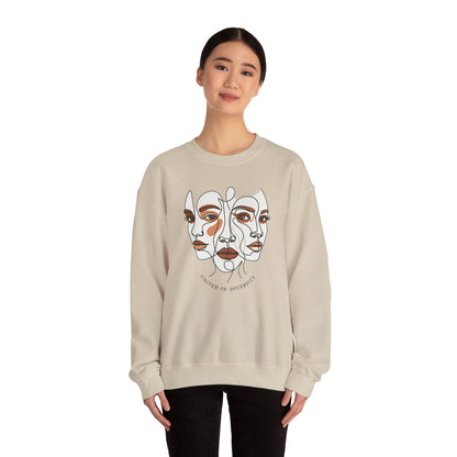 United in Diversity Unisex Heavy Blend™ Crewneck Sweatshirt - StyleMZ