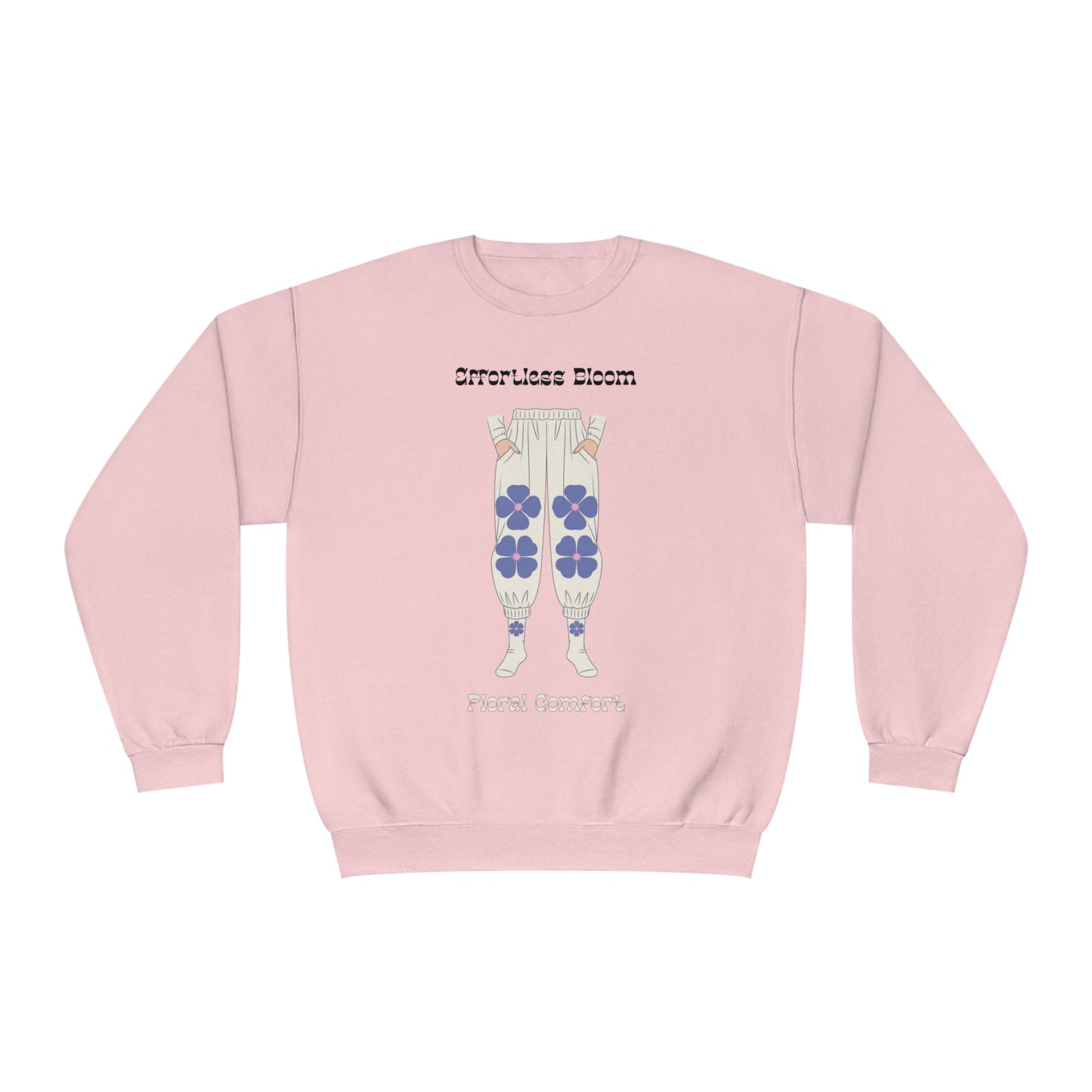 Korea -  Effortless Bloom Unisex NuBlend® Crewneck Sweatshirt  - StyleMZ