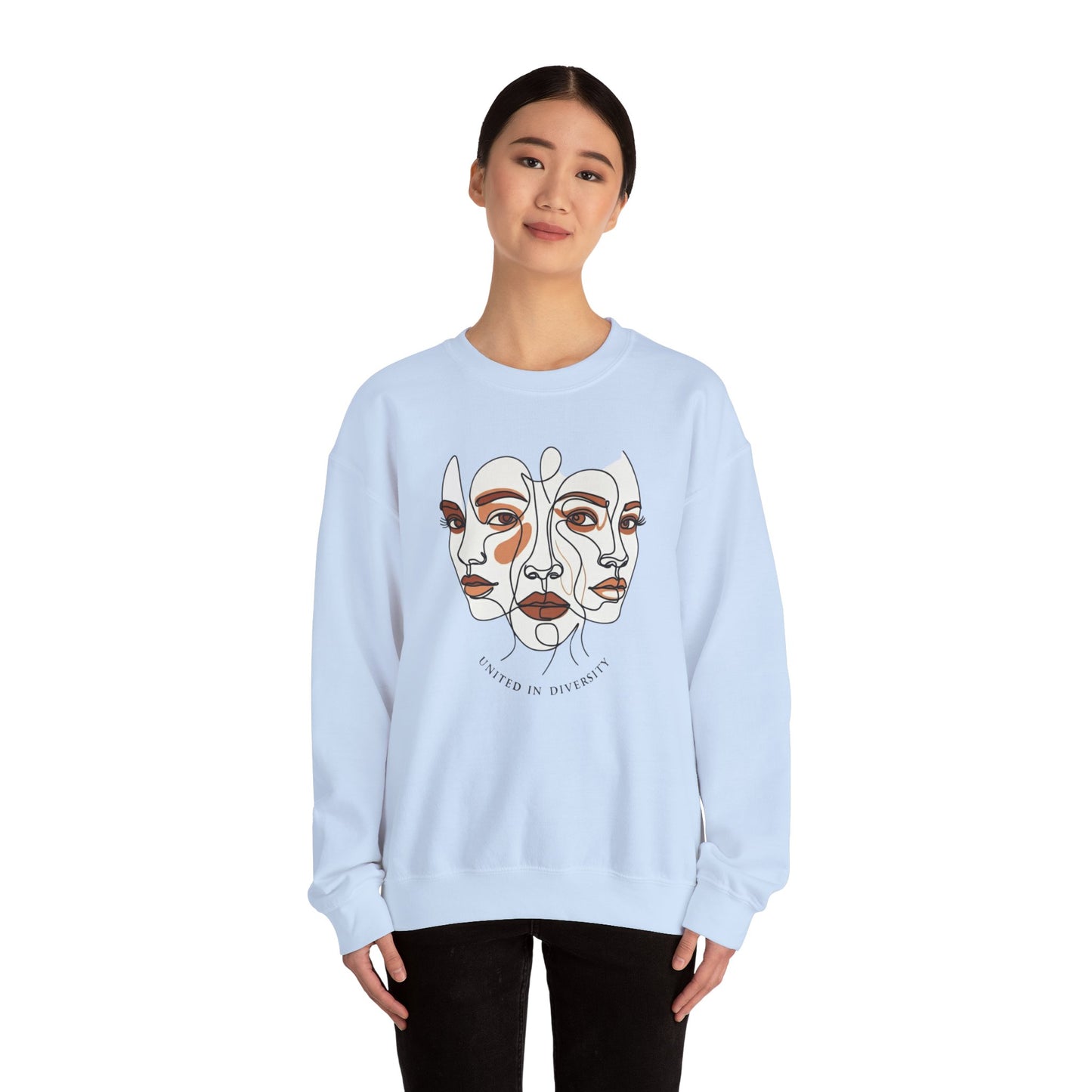 United in Diversity Unisex Heavy Blend™ Crewneck Sweatshirt - StyleMZ