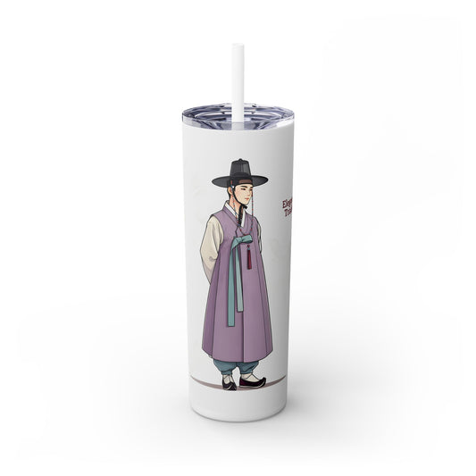 Corea - Elegancia en la tradición Vaso estrecho con pajita, 20 oz - StyleMZ 