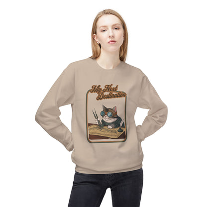 My next destintion Unisex Midweight Softstyle Fleece Crewneck Sweatshirt - StyleMZ