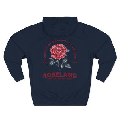 Roseland Three-Panel Fleece Hoodie - StyleMZ