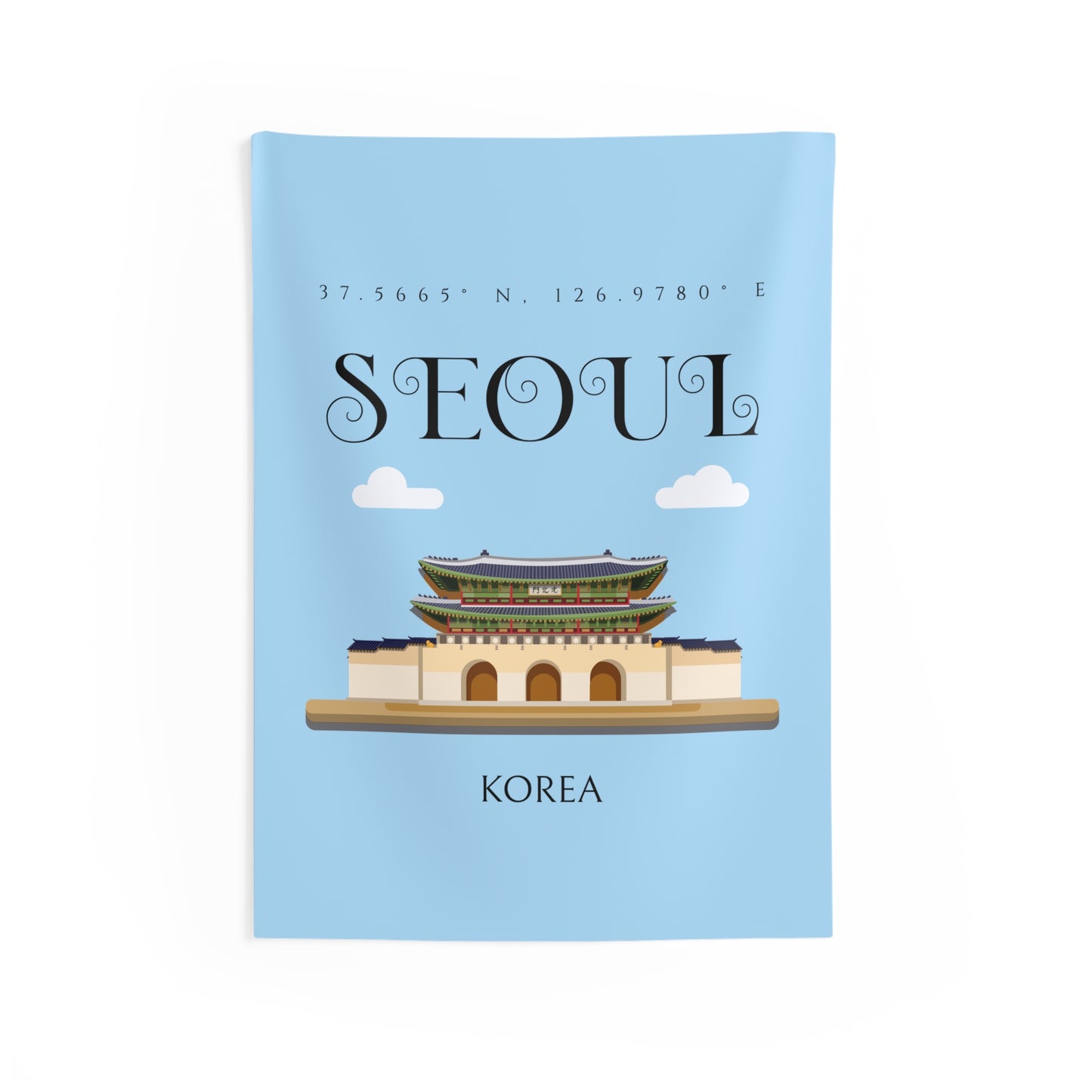 Korea -  Seoul Indoor Wall Tapestries  - StyleMZ