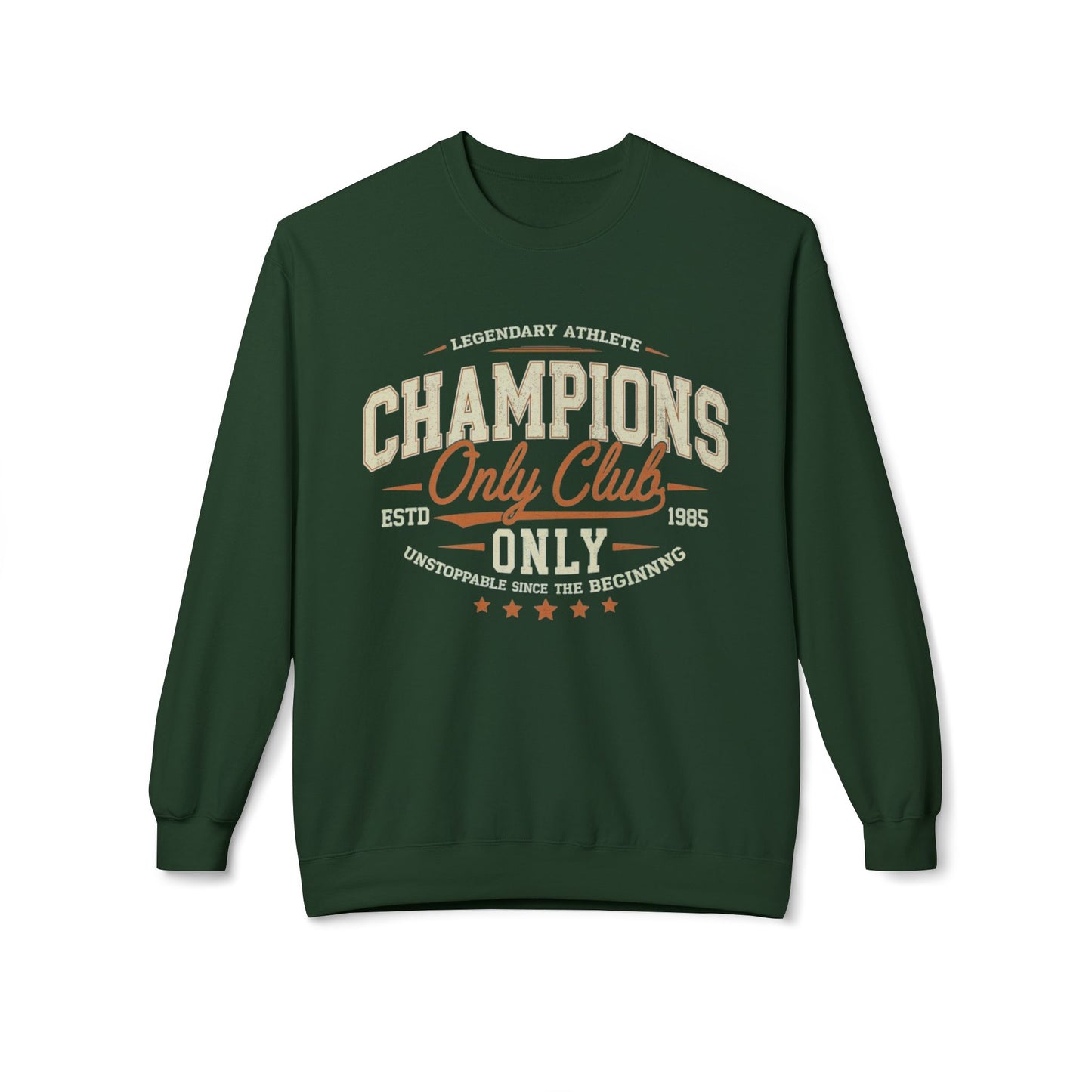 Champions only club Unisex Midweight Softstyle Fleece Crewneck Sweatshirt - StyleMZ