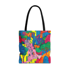 Korea -  The hillside village in Korea Tote Bag (AOP)  - StyleMZ