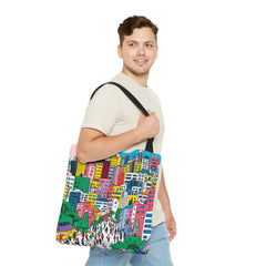 Korea -  Seoul's hill neighborhoods Tote Bag (AOP)  - StyleMZ