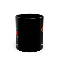 StyleMZ - Taza negra Feliz Navidad (11 oz, 15 oz) - StyleMZ 