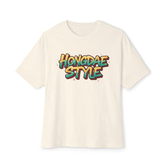 Korea -  Hongdae style Unisex Oversized Boxy Tee  - StyleMZ