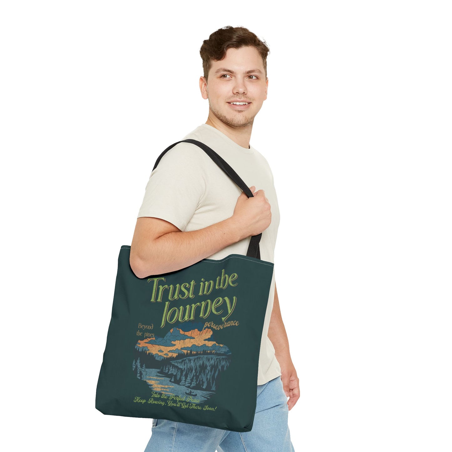 Trust in the journey Tote Bag (AOP) - StyleMZ