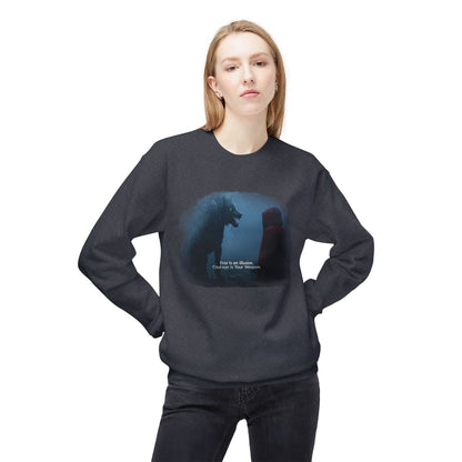 Fear is illusion Unisex Midweight Softstyle Fleece Crewneck Sweatshirt