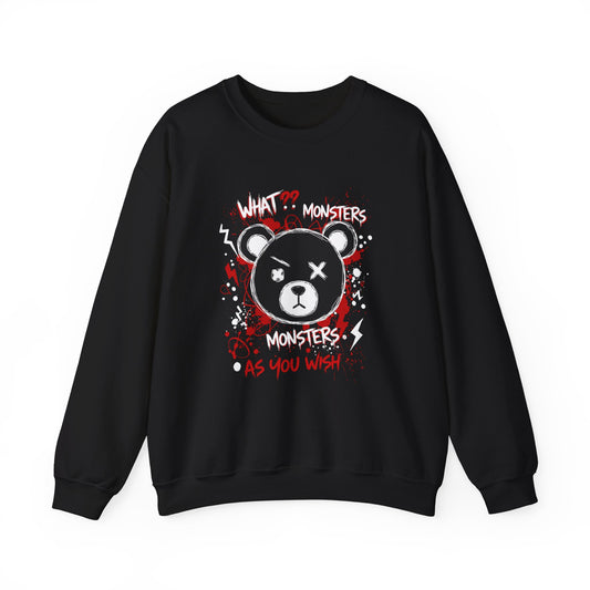 What! monsters as you wish Unisex Heavy Blend™ Crewneck Sweatshirt - Stylemz