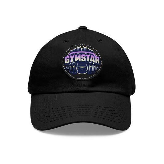 Korea - GYMSTAR Hat with Leather Patch (Round) - StyleMZ - Stylemz