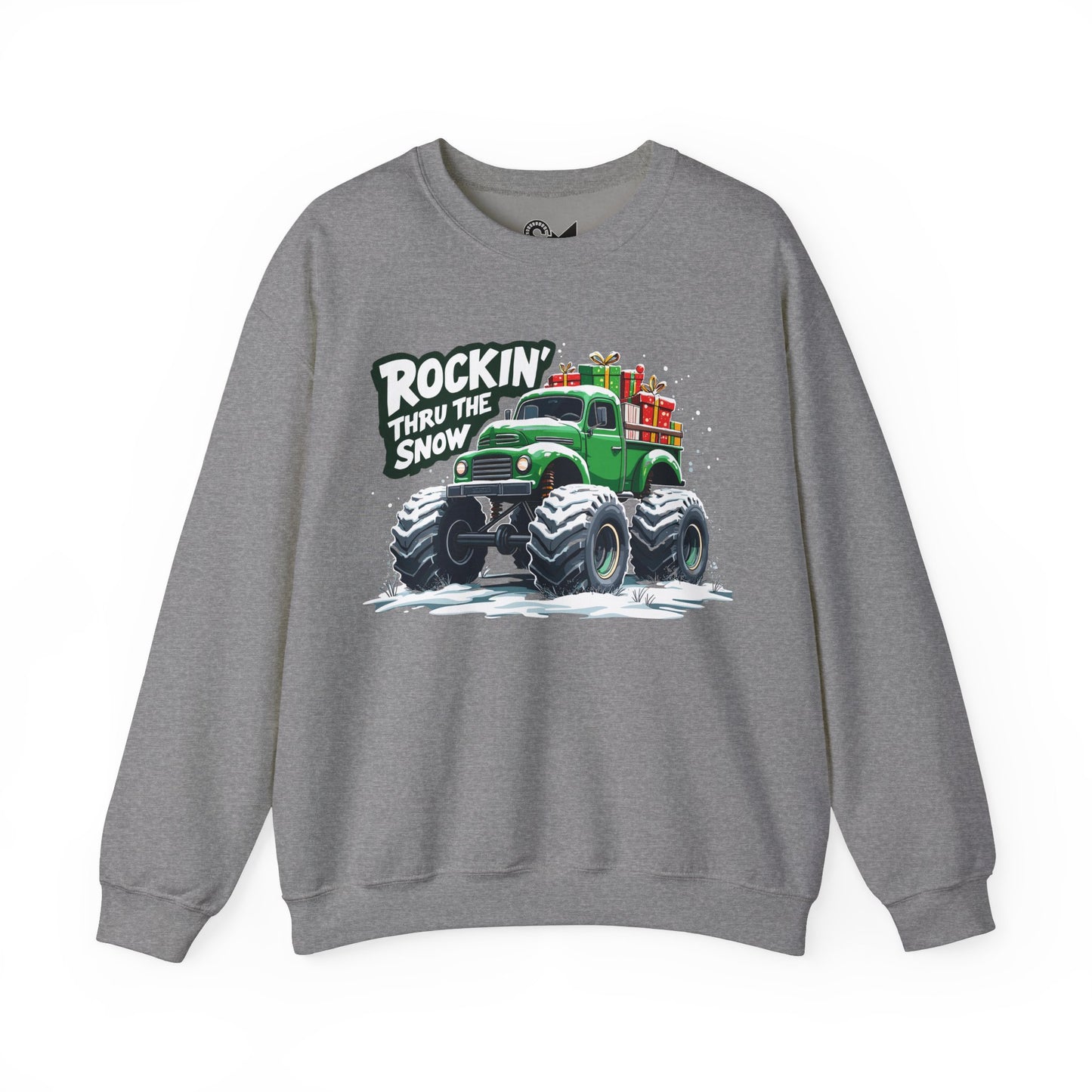 ROCKIN' THRU THE SNOW Unisex Heavy Blend™ Crewneck Sweatshirt - StyleMZ - Stylemz