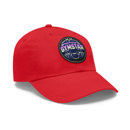 Korea -  GYMSTAR Hat with Leather Patch (Round)  - StyleMZ