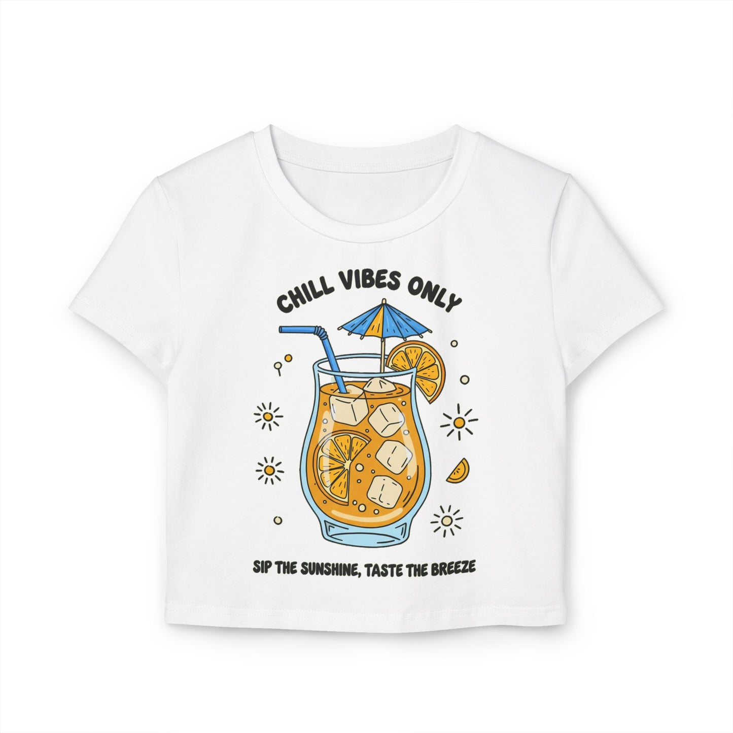 Chill vibes only Women's Baby Tee - Refreshing Summer Vibes