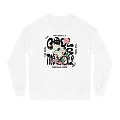 Korea -  Too cool for two wheels Unisex Crew Neck Sweatshirt  - StyleMZ