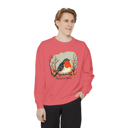 Nature’s News Unisex Garment-Dyed Sweatshirt - StyleMZ