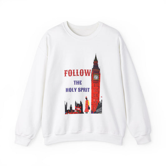 Korea -  Follow the Holy Spirit Unisex Heavy Blend™ Crewneck Sweatshirt  - StyleMZ