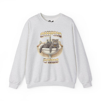 Star cat Unisex Heavy Blend™ Crewneck Sweatshirt - StyleMZ