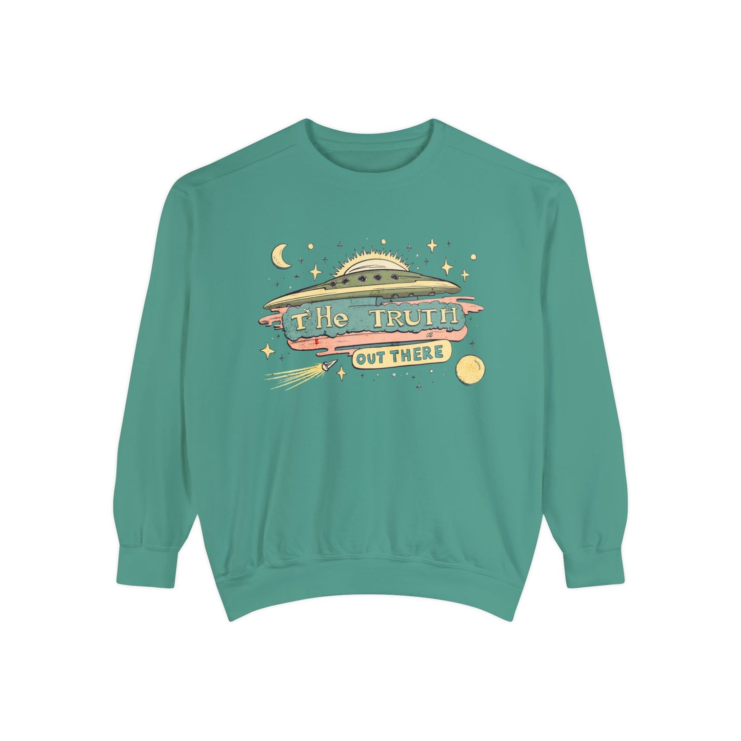 The truth is out there Unisex Garment-Dyed Sweatshirt  - Korea  - StyleMZ